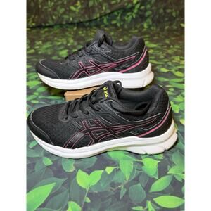 Asics Womens Jolt 3 1012A908 Black Running Shoes Sneakers Size 6 1/2